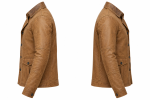 Tan Leather Safari Jacket - Image 2